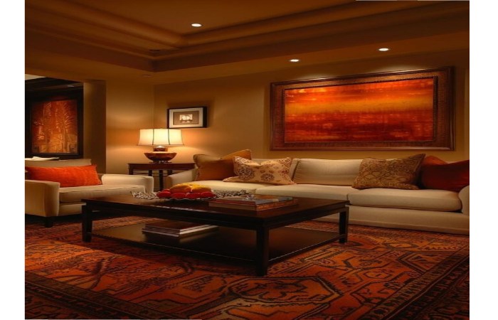 warm living room