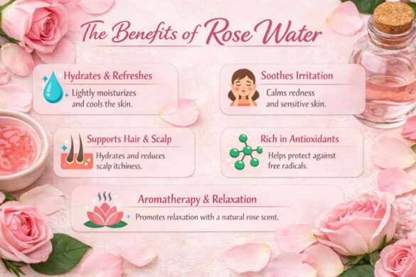 benefits of rose water